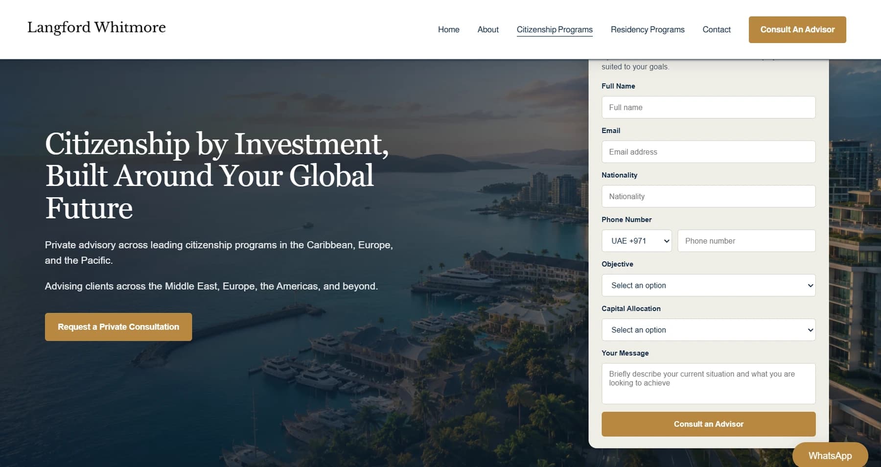 Citizenship landing page